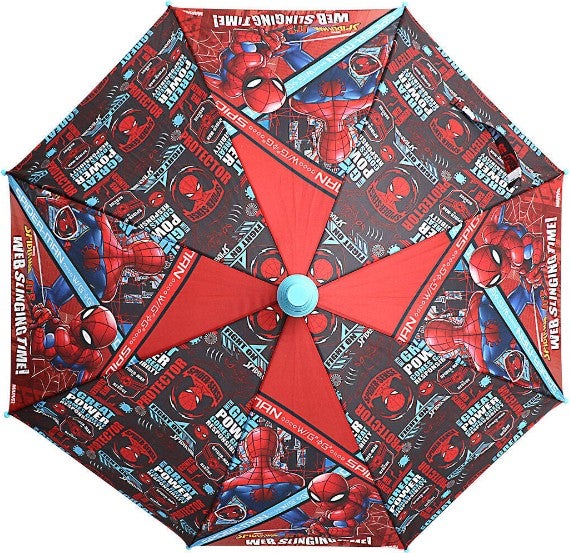 Toyfest Spiderman Web Slinging Time PVC Protective Covered Children's Umbrella - 3 - 12 Years Diameter: 85 cm  - Image 2