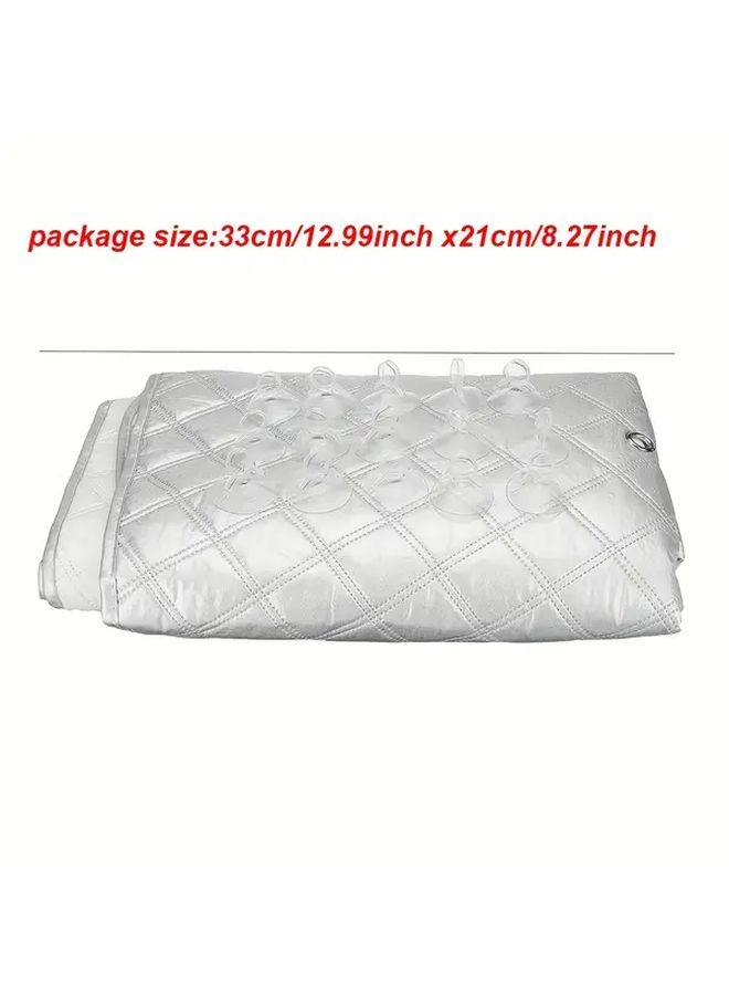 VW T4 1990 2003 Fabric Sun Shade Kit Three Piece Set With Quilited Design Light Gray For Van And Camper Camper Accessories Durable Material 1 Set - Image 2