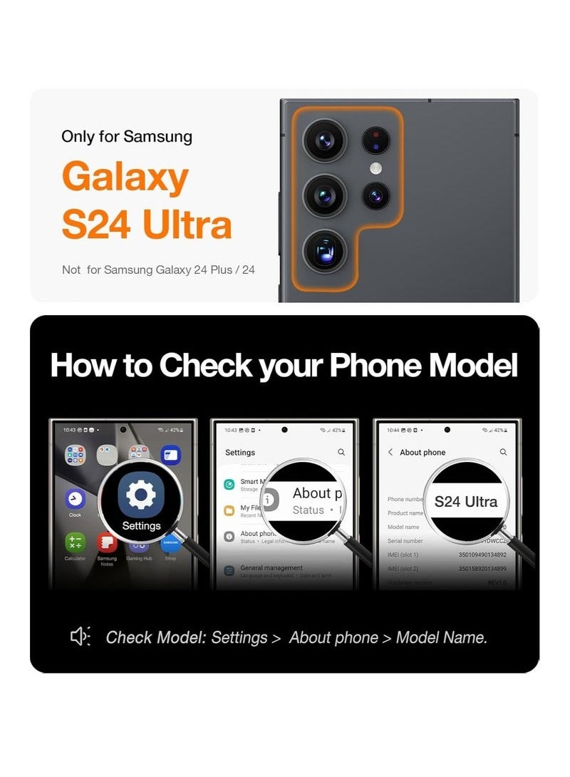 TIGER Samsung Galaxy S24 Ultra Case Cover | Magnetic Car Mount Compatible | Built-in Kickstand for Hands-Free Viewing | Vertical & Horizontal Hand Strap for Secure Grip | Shockproof & Scratch-Resistant | Slim & Lightweight Protective Case | Durable & Stylish Design for Samsung Galaxy S24 Ultra (6.8-inch) – Blue - Image 5