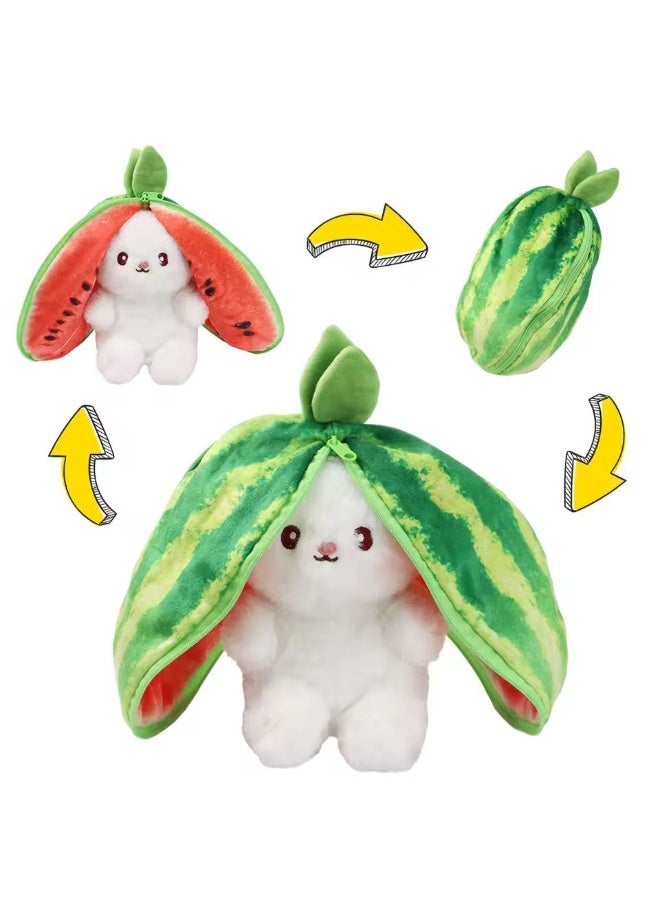 لعبة أرنب قطيفة لطيفة للأطفال، حيوان محشو، قابل للتحويل، أرنب ناعم، دمية قطيفة، هدية عيد ميلاد، جديد - Image 2