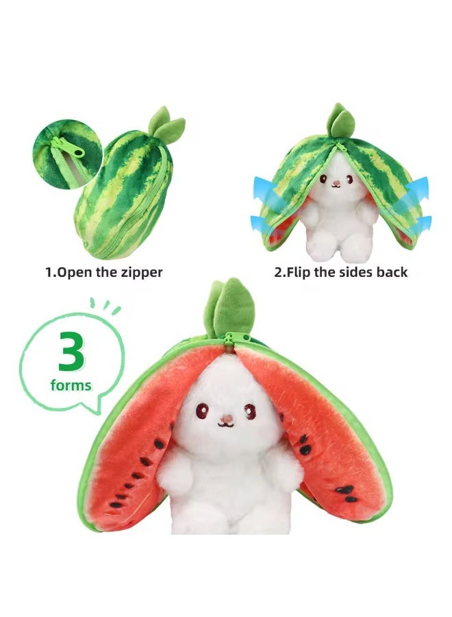 لعبة أرنب قطيفة لطيفة للأطفال، حيوان محشو، قابل للتحويل، أرنب ناعم، دمية قطيفة، هدية عيد ميلاد، جديد - Image 3