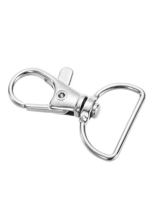 Hulless - Swivel Clasp Swivel Snap Hooks Trigger Clips 1 Inch D Rings Metal Lobster Claw Clasps 40 Pcs For Making Snap Tabs Keychain Hardware Purse Hardware - Image 1