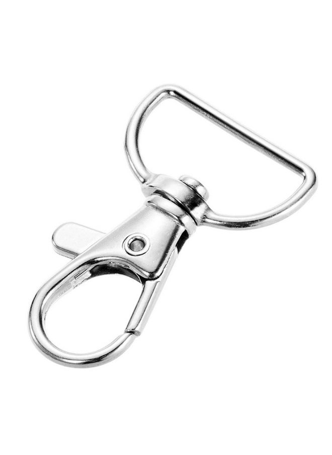 Hulless - Swivel Clasp Swivel Snap Hooks Trigger Clips 1 Inch D Rings Metal Lobster Claw Clasps 40 Pcs For Making Snap Tabs Keychain Hardware Purse Hardware - Image 1