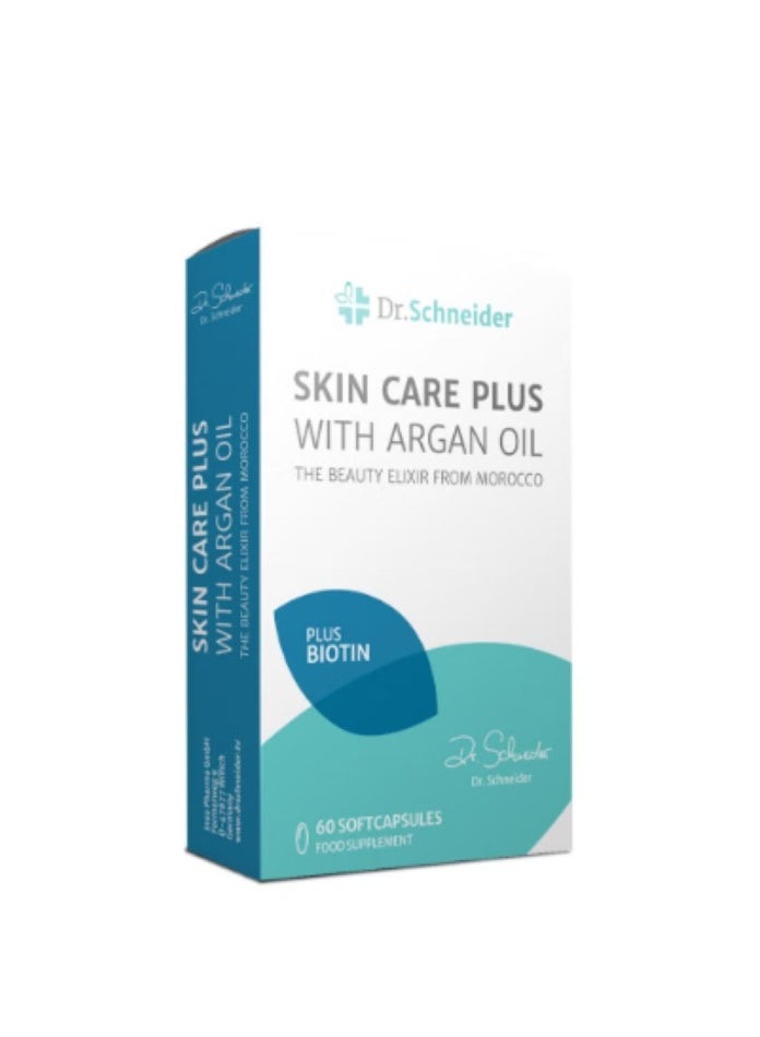 Dr.Schneider Dr. Schneider Skin Care Plus with Argan Oil 60 Soft Capsules – Healthy Skin Support - Image 1