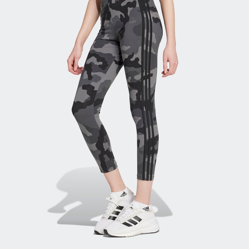 Adidas Essentials 3-Stripes Camo Print 7/8 Length Leggings - Image 3