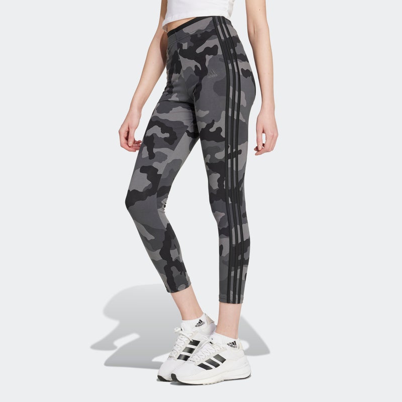 Adidas Essentials 3-Stripes Camo Print 7/8 Length Leggings - Image 2