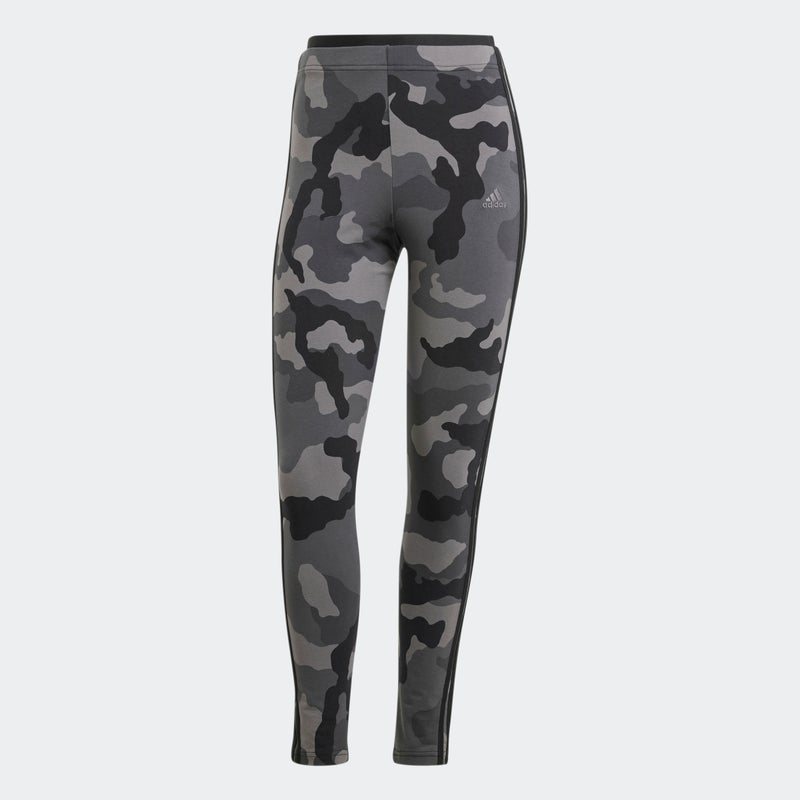 Adidas Essentials 3-Stripes Camo Print 7/8 Length Leggings - Image 4