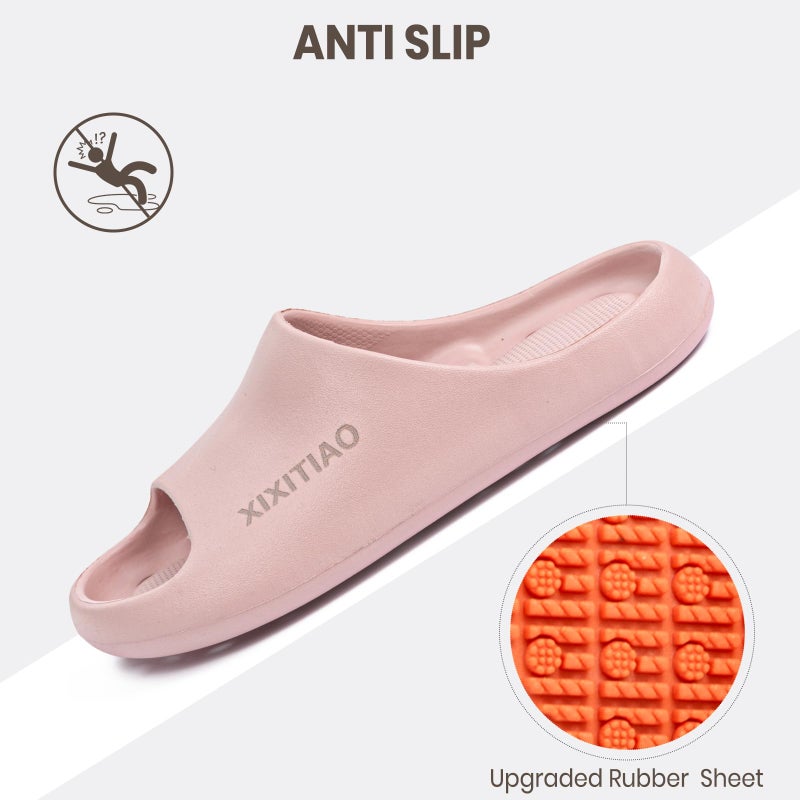 XIXITIAO Shower Shoes for Women Men,Non-Slip Pool Slides,Quick Drying Shower Slippers,Lightweight Shower Sandals with Drain Holes for College Dorm, Beach, Bathroom & Gym - Image 3