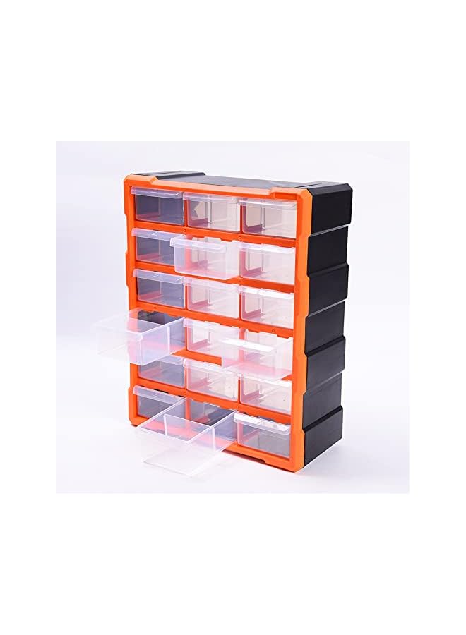 PROMASS Parts Storage Drawers – Compartment Organizer – Craft Cabinet Desktop or Wall Mount Container for Hardware, Parts, Crafts, Beads, or Tools (Big 47.5 * 18 * 36)  - Image 2