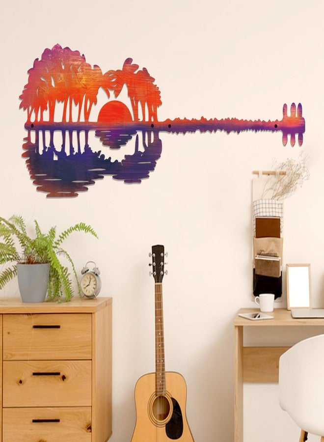 KOYILTD Rustic Metal Wall Decor Music Is What Feelings Sound Like Guitar Pick Wall Sculpture Guitar Wall Art Metal Guitar Wall Decor Gifts for Music Lovers (Abstract) - Image 1