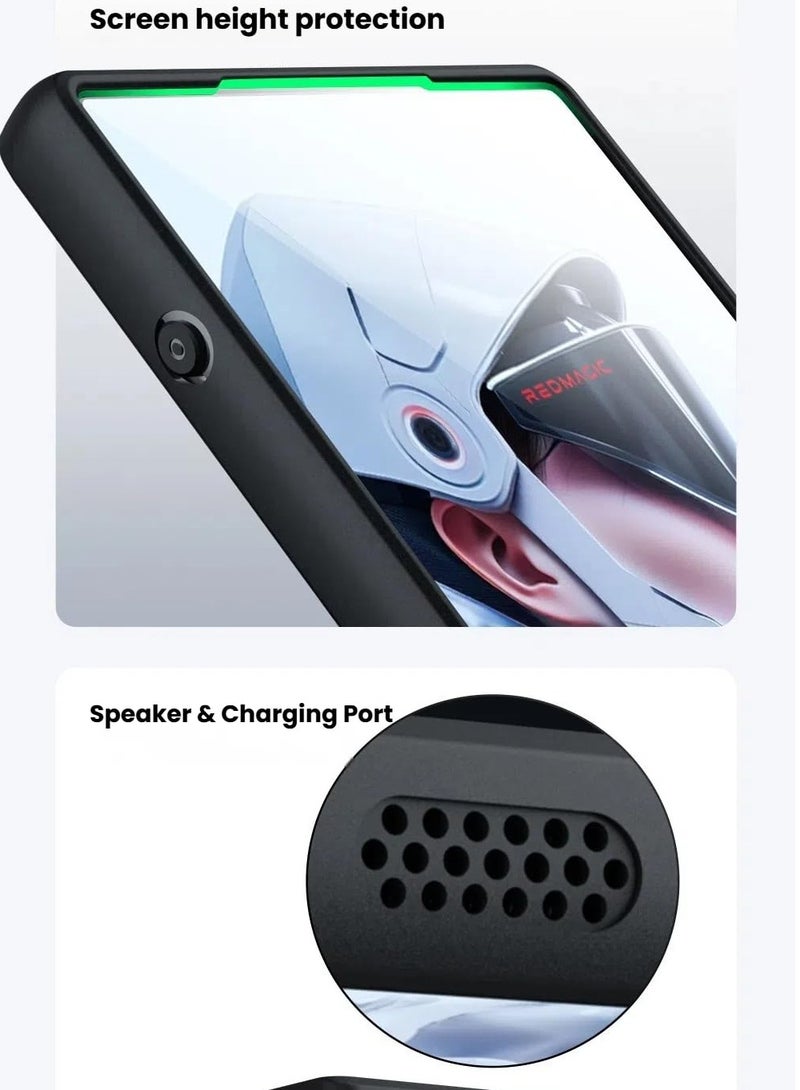 Case Compatible with Nubia Red Magic 10 Air, Built-in Precision Hole Lens Protection, Magnetic Skin-Friendly Airbag Anti-Drop Protective Cover for RedMagic 10 Air 5G - Image 4