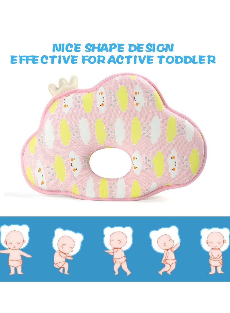 Excefore Upgrade Soft and Cozy Baby Pillow Prevents Flat Head and Shapes Infant's Head, Baby Head Pillow (CLOUD2) - Image 3