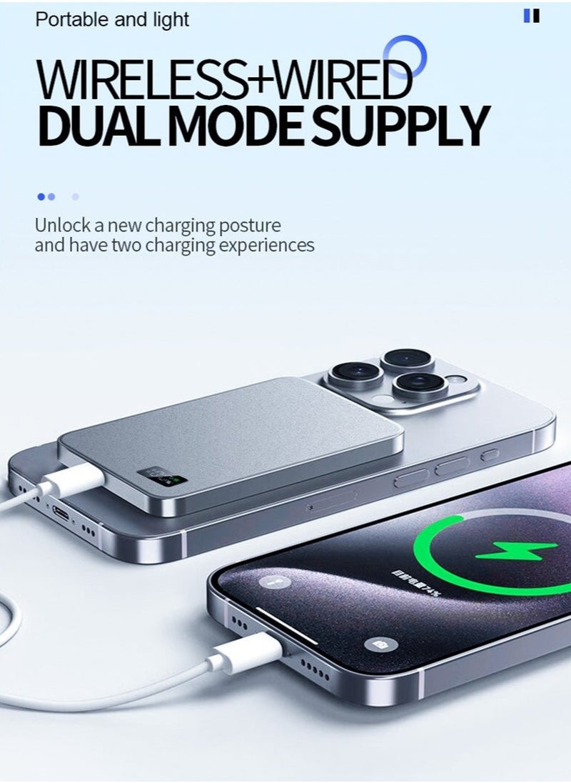 eBarakah - [10000mAh] 3-in-1 Ultra-Thin 20W PD Power Bank with Magnetic Wireless Charging (Phone, Watch, Earphones) - Slim Magsafe Design - Image 1