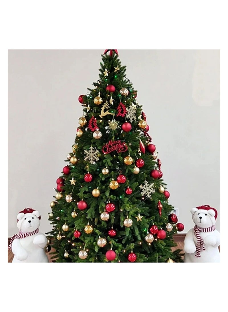 220cm Artificial  Christmas Tree in Lush Green Pine, with 1050 Branches
