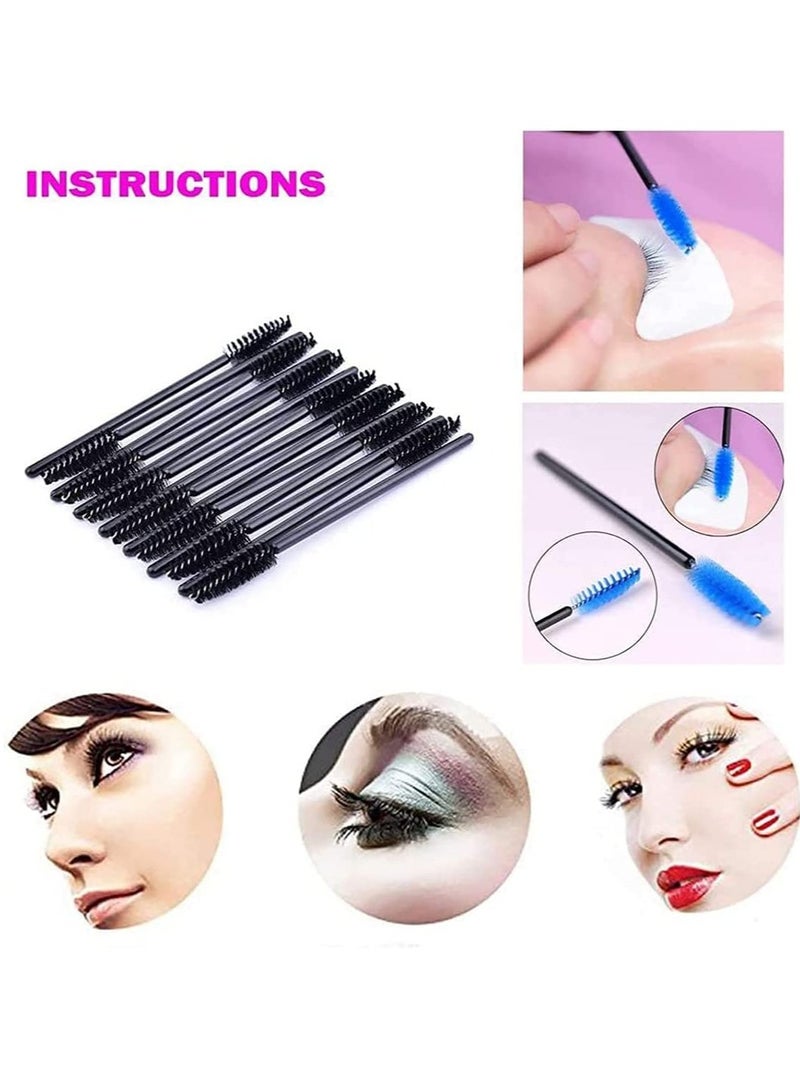 Barakah 200 Pcs Makeup Applicators Tools Kit, Includes 100 Lipstick Applicators Lip Wands 100 Mascara Wands Eyelash Brush, Eyebrow Extension Lipstick Applicators Makeup Brush Tool Kits - Image 4
