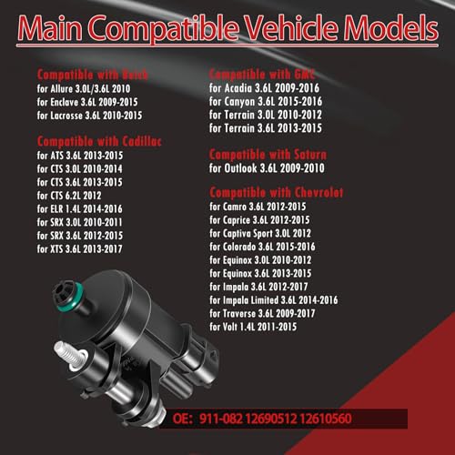 STZJAYE 911082 12690512 Vapor Canister Purge Valve Compatible with GMC for Acadia for Terrain for Chevy for Impala for Traverse for Cadillac for SRX for Buick - Image 5