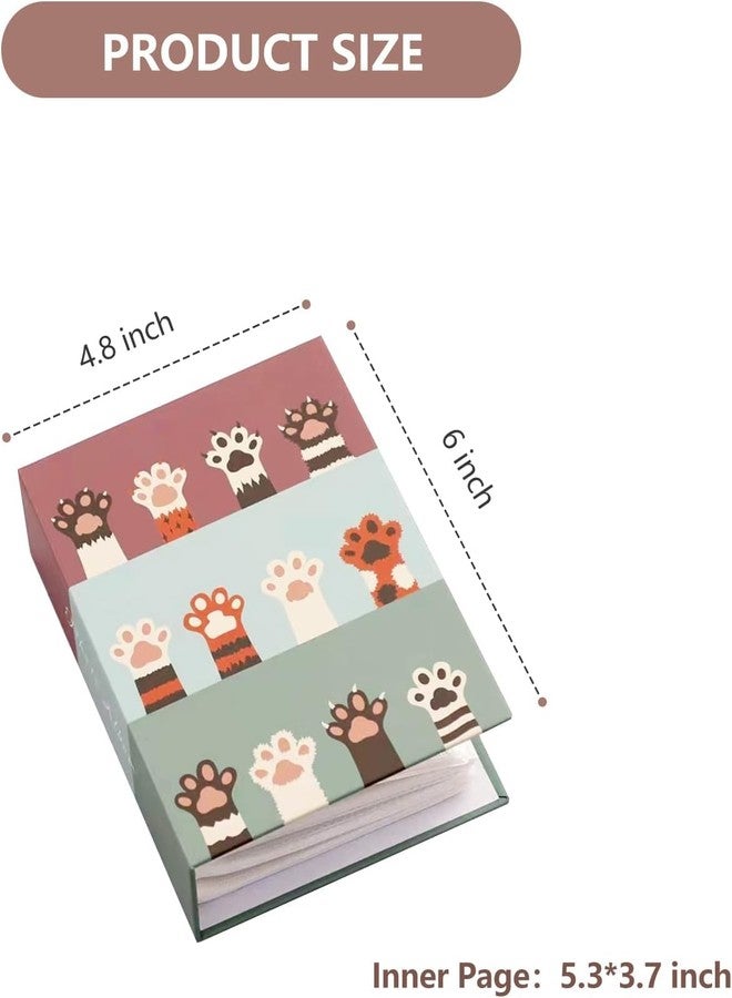 Even Photo Album Book, Album for photos collection, 4 inch x 6 inch (10 x 15 Cm) size Photo collection album with taxture and design on Cover (100 PHOTO SPACE) (cat foot print) - Image 2