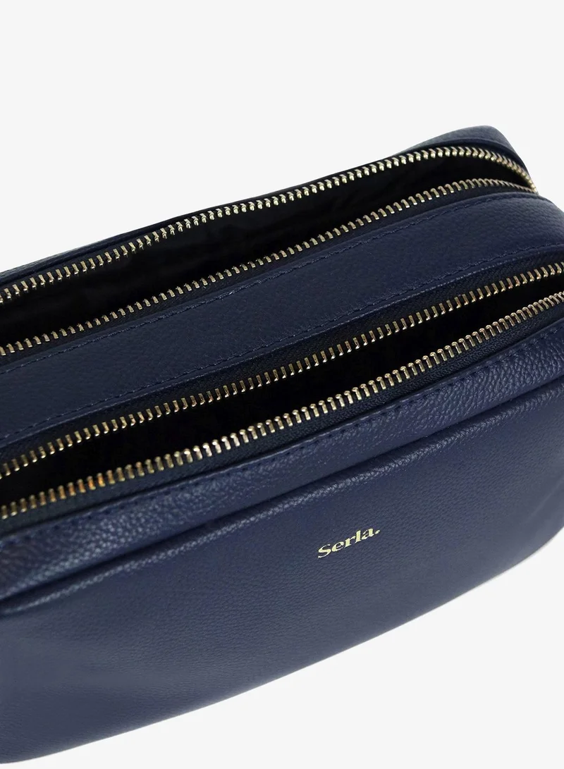 Serla  Allegra Double Zip Crossbody Bag for Women | Best Price UAE
