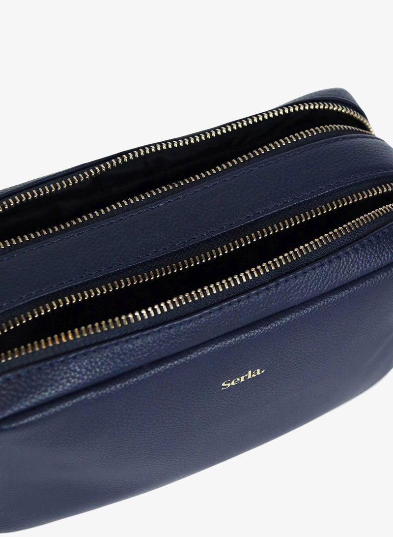 Serla Allegra Double Zip Crossbody Bag - Image 3