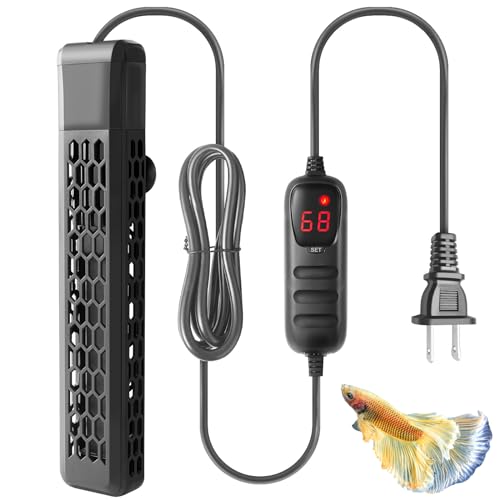 HITOP 400W Aquarium PTC Heater with Controller: Digital Heater for Fish Tank and Turtle Tank 55-100Gallon, Sturdy Heater with Removable Protective Cover - Image 1