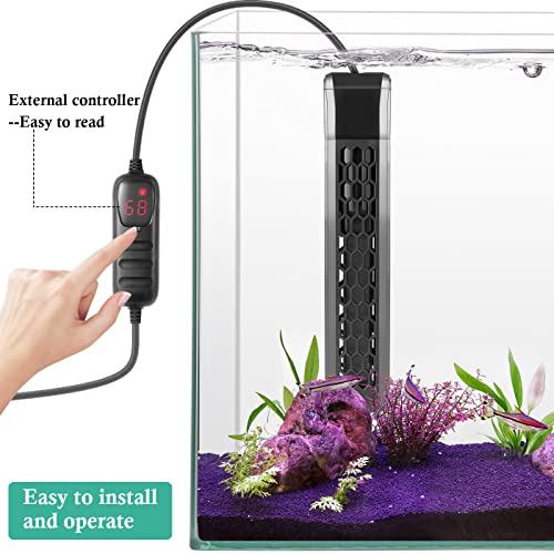 HITOP 400W Aquarium PTC Heater with Controller: Digital Heater for Fish Tank and Turtle Tank 55-100Gallon, Sturdy Heater with Removable Protective Cover - Image 5