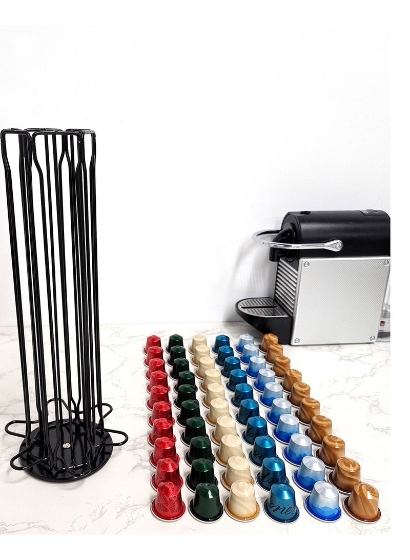 360-Degrees Carousel Coffee Pod Holder compatible with 60 Nespresso  Orginal  coffee pods  - Image 2