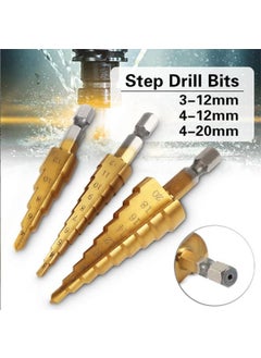YADAV yadav Titanium Plated Step Drill Bit High Speed Steel Hole Cutter 41220 32mm for thin wood metal plate plastic plates pull grooving  - Image 4