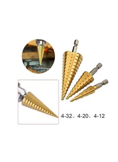 YADAV yadav Titanium Plated Step Drill Bit High Speed Steel Hole Cutter 41220 32mm for thin wood metal plate plastic plates pull grooving  - Image 3
