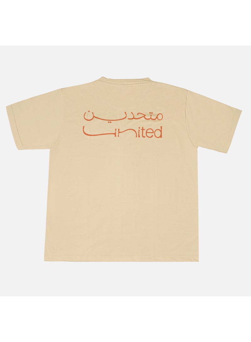 Eid Al Etihad United x Mansour UAE Map-Beige- Tshirt - Image 2