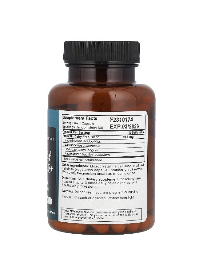 Futurebiotics Futurebiotics, Longest Living Acidophilus+, 100 Vegetarian Capsules  - Image 2