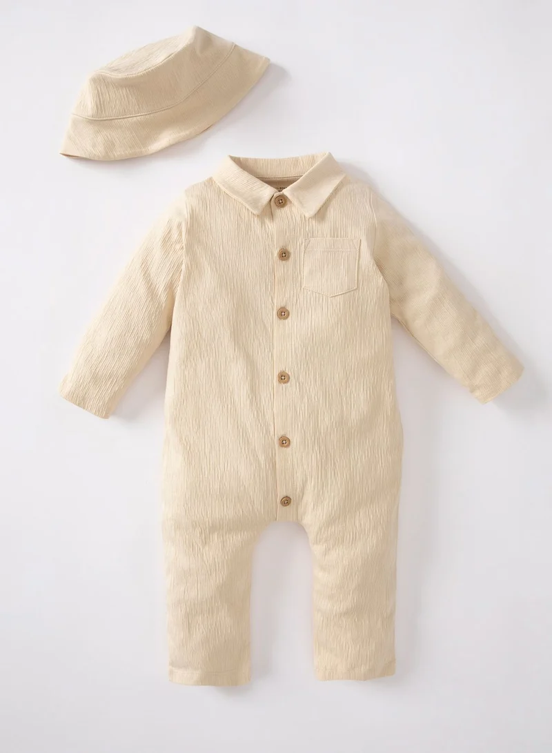DeFacto Kids Essential Bodysuit With Cap