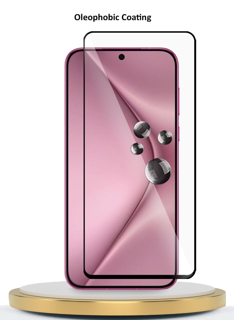 دبليو تيك واقي شاشة من الزجاج المقوى Huawei Pura 70 5G 2024 Premium E2E Full Glue (MSGECN) - شفاف / أسود - Image 5