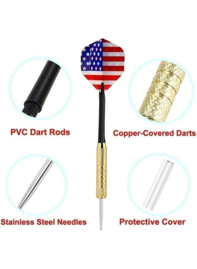 Generic American Flag Professional Deluxe Steel Darts Set of 3, Metal Darts Set - Image 2