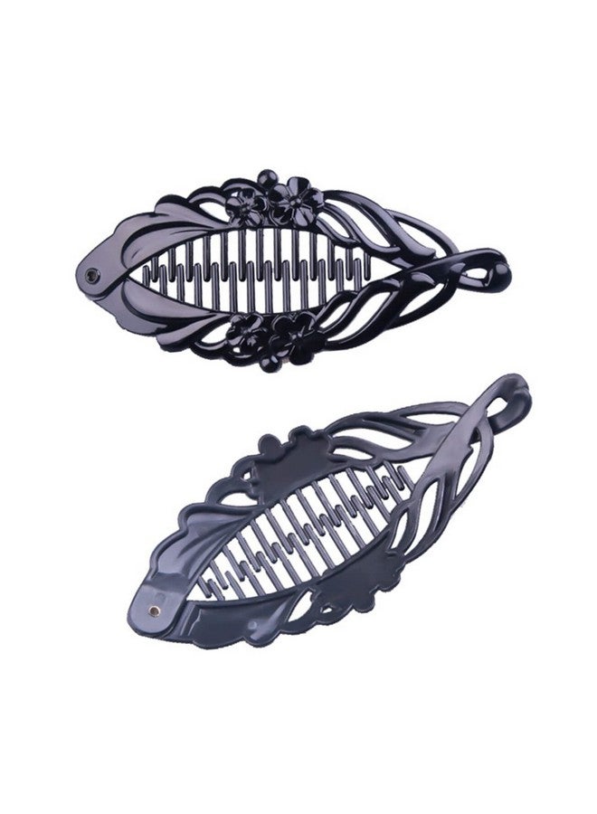 minkissy 5Pcs Banana Hair Clips Banana Clip For Thick Hair Women Hairpins Ponytail Fancy Black Hair Piece Hair Ponytail - Image 1