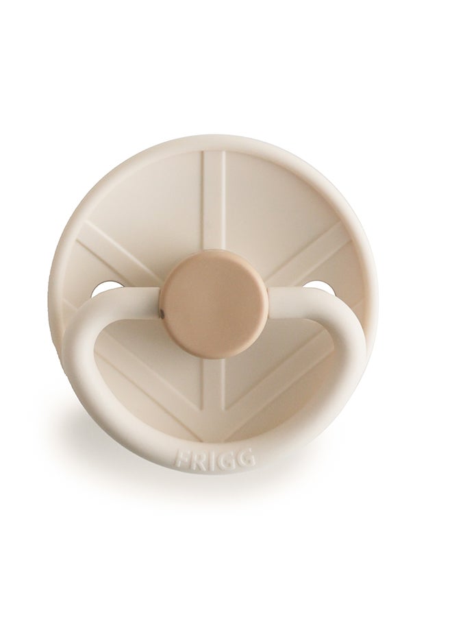 FRIGG Little Viking Silicone Baby Pacifier 6-18M 1-Pack Sigrid Cream - Size 2