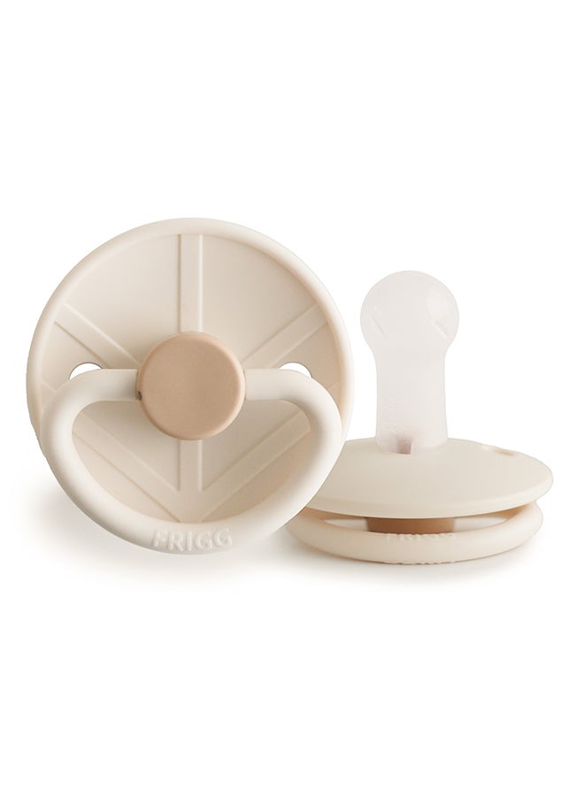 FRIGG Little Viking Silicone Baby Pacifier 6-18M 1-Pack Sigrid Cream - Size 2 - Image 2