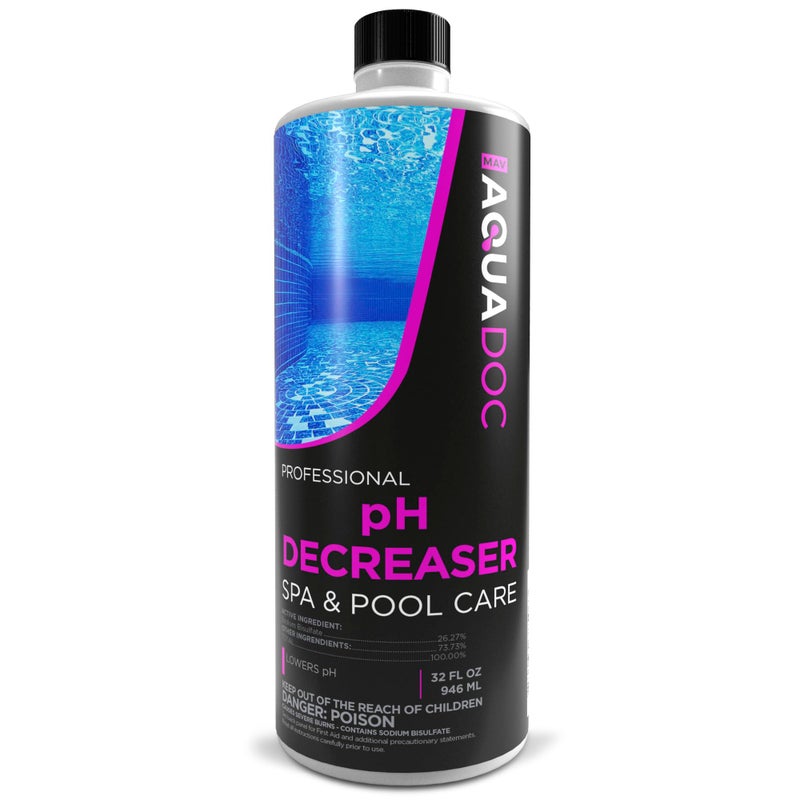MAV AquaDoc AquaDoc Hot Tub pH Decreaser - 32oz - Spa pH Down for Water Balance - Hot Tub Chemicals Made in USA - Image 1