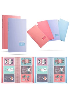 SYOSI Mini Photo Album, Photocard Holder for Kpop Cards, Business Card Holders Pocket with 240 Card Slots for Collecting Photos of Favorite Idols, Lovers, and Various Cards(2 Pieces)  - Image 1