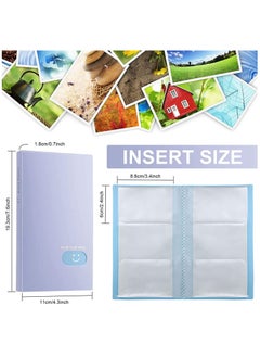 SYOSI Mini Photo Album, Photocard Holder for Kpop Cards, Business Card Holders Pocket with 240 Card Slots for Collecting Photos of Favorite Idols, Lovers, and Various Cards(2 Pieces)  - Image 3