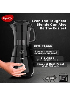 pigeon Pigeon by Stovekraft VIN Mixer Grinder Machine for Kitchen | 750 Watts | 4 MultiPurpose Jars for Juicing | Chutney Making | Dry Grinding | Wet Grinding | Mincing | Blender | Mixer | 2 Year Warranty  - Image 5