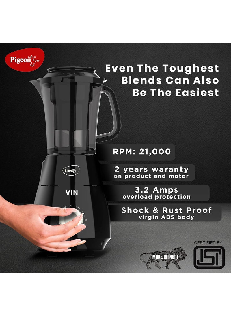 pigeon - Pigeon by Stovekraft VIN Mixer Grinder Machine for Kitchen | 750 Watts | 4 MultiPurpose Jars for Juicing | Chutney Making | Dry Grinding | Wet Grinding | Mincing | Blender | Mixer | 2 Year Warranty - Image 1