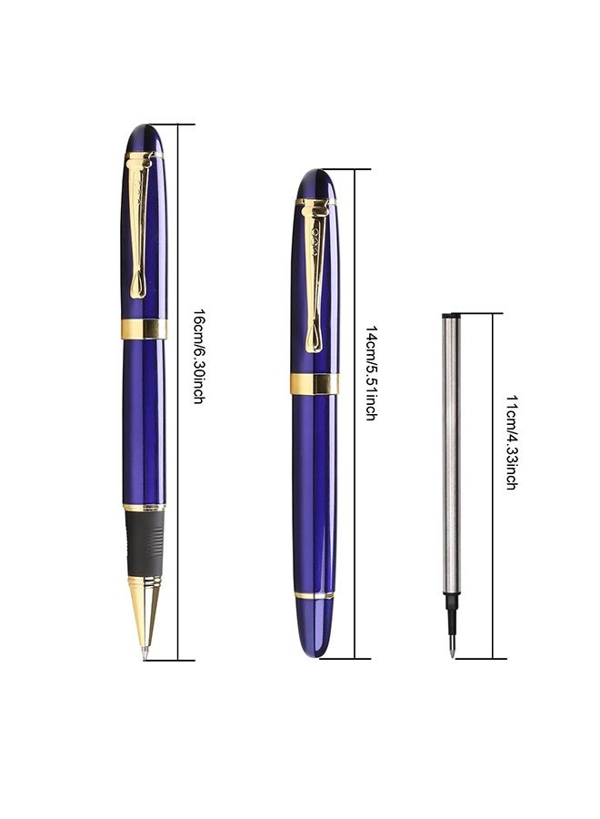 Peachjoy Luxury Ballpoint Pens, Nice Ball Pen Best Gift for Men, Professional Executive Office BallPens Classy Gift, Box Ballpoint Black Refill Line width 0.5mm (Black) - Image 3