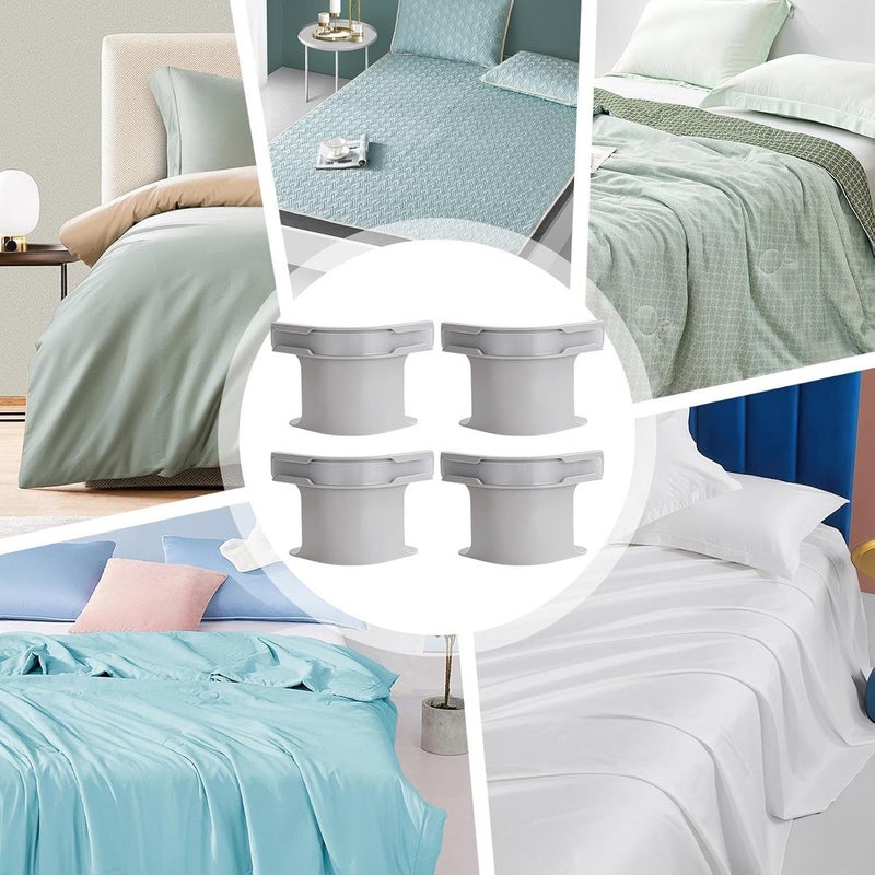 Bed Sheet Fastener Set, 4 Pcs Strong Tension Clips to Prevent Slip, Adjustable Elastic Holders, Easy to Install, Suitable for All Size Mattresses… - Image 3