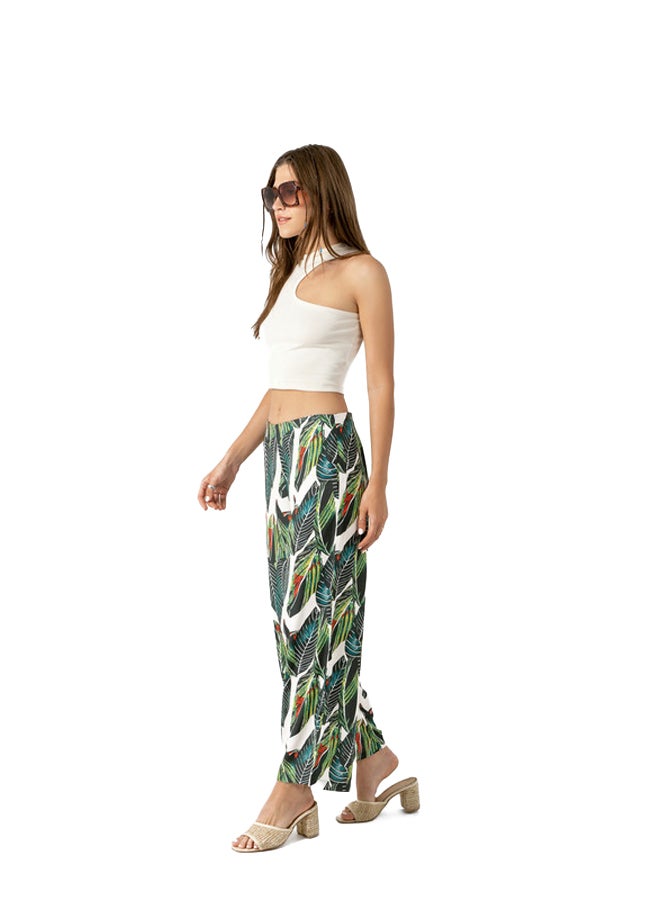 Wide Leg Printed Pants