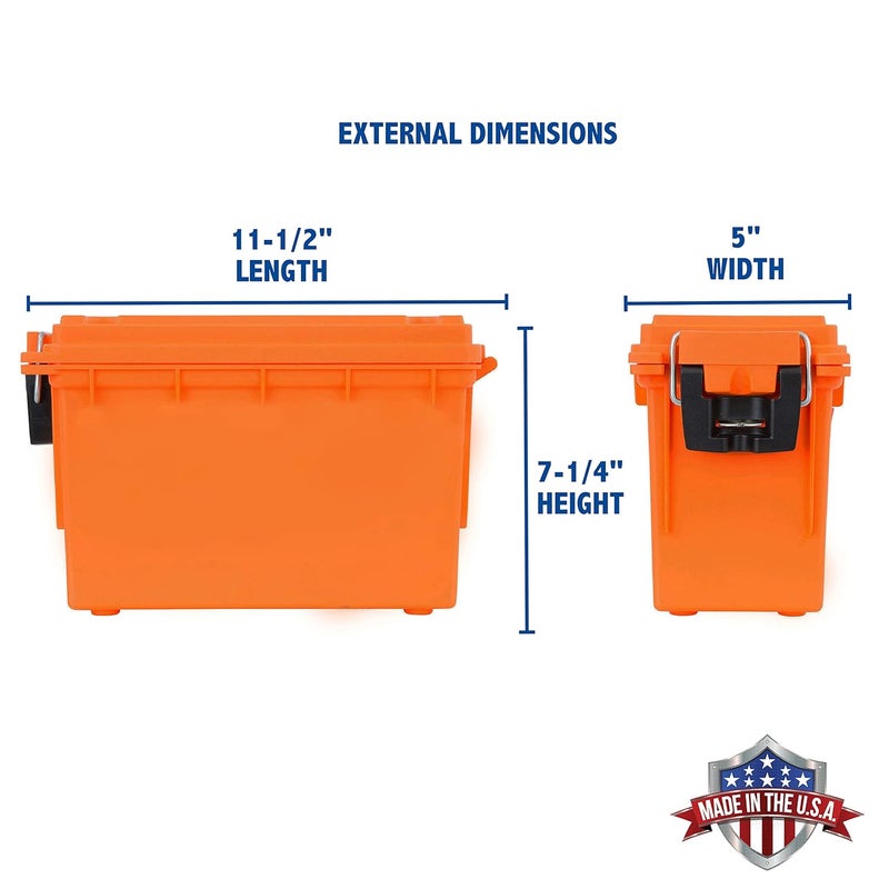 Sheffield 12680 Marine Storage Box, Dry Box Made in USA, Waterproof Container for Boat and Dock Gear, Small Parts Organizer with Latch, Stackable - Image 2
