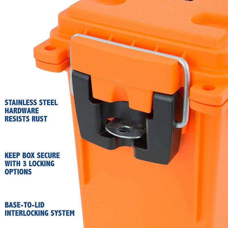 Sheffield 12680 Marine Storage Box, Dry Box Made in USA, Waterproof Container for Boat and Dock Gear, Small Parts Organizer with Latch, Stackable - Image 5