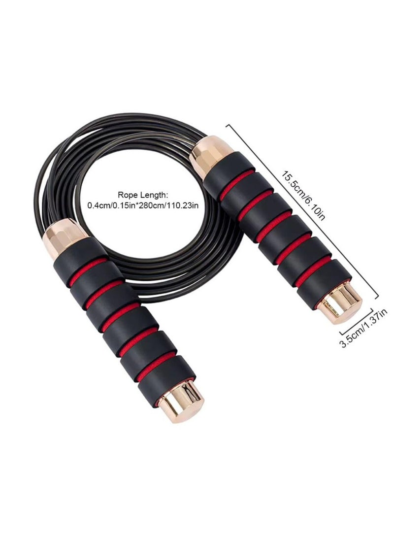 QSHOP ®️ Premium Quality Tangle Free Jump Rope for Men Women Kids Adjustable Fitness Exercise with Non-Slip Foam Handles  - Image 4