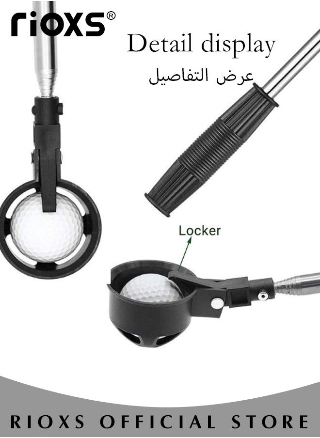 ريوكس - منتقي كرات الجولف التلسكوبي المحمول ، منتقي كرات الجولف الفولاذ المقاوم للصدأ وعلامة كرة الجولف الدقيقة - Image 1