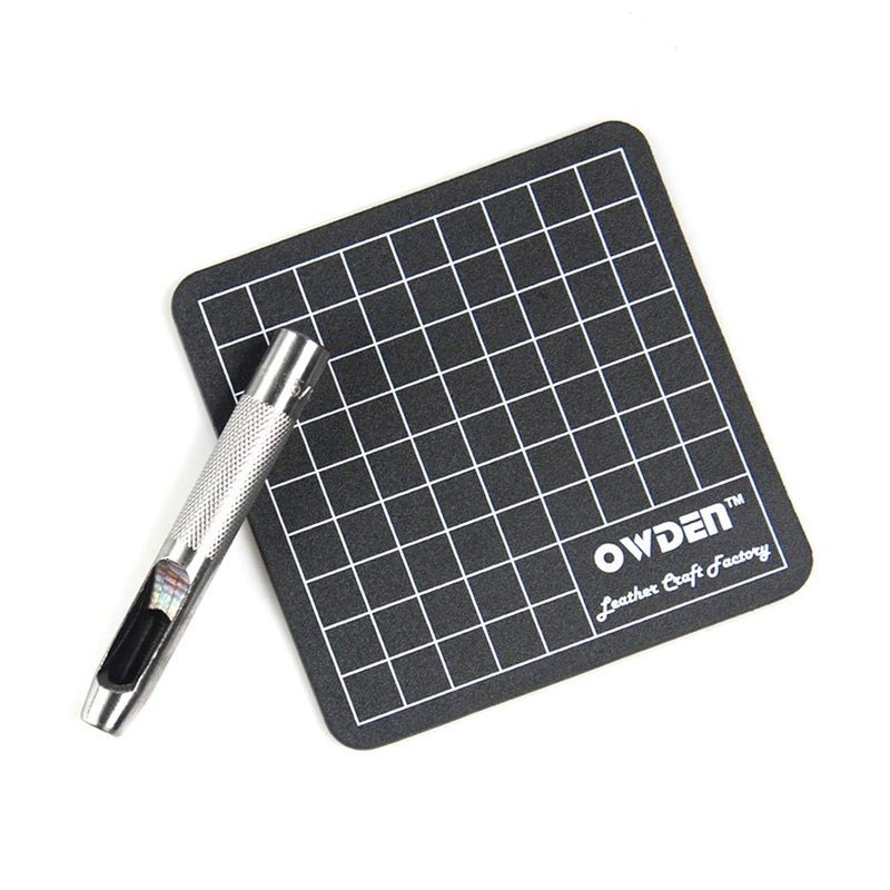 OWDEN 9 Pieces Hollow Punch Set (1/8"-1/2") with A Free Cutting MAT, Leather Hole Punch Set - Image 4