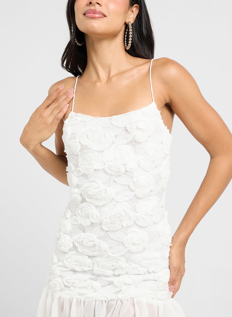 Ginger Floral Appliqué Mini Dress  - Image 3